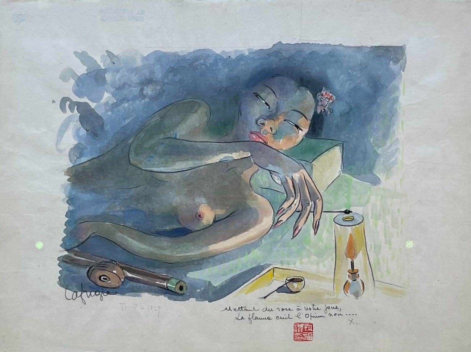Léa Lafugie, La fumeuse d'opium